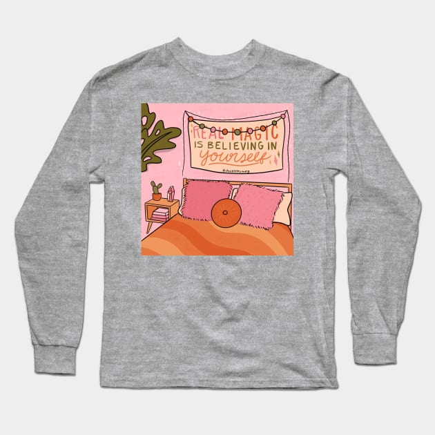 Real Magic Long Sleeve T-Shirt by Doodle by Meg